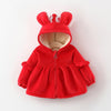 Rabbit Ear Plush Coat for Toddler Girl - PrettyKid