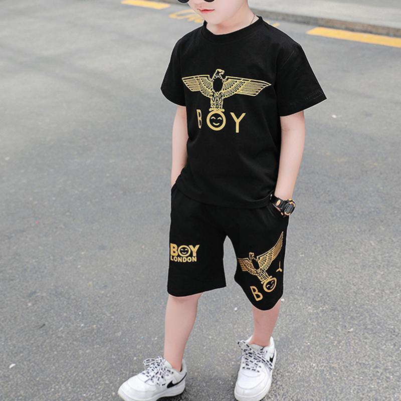 2-piece Animal Pattern T-shirt & Shorts for Children Boy - PrettyKid