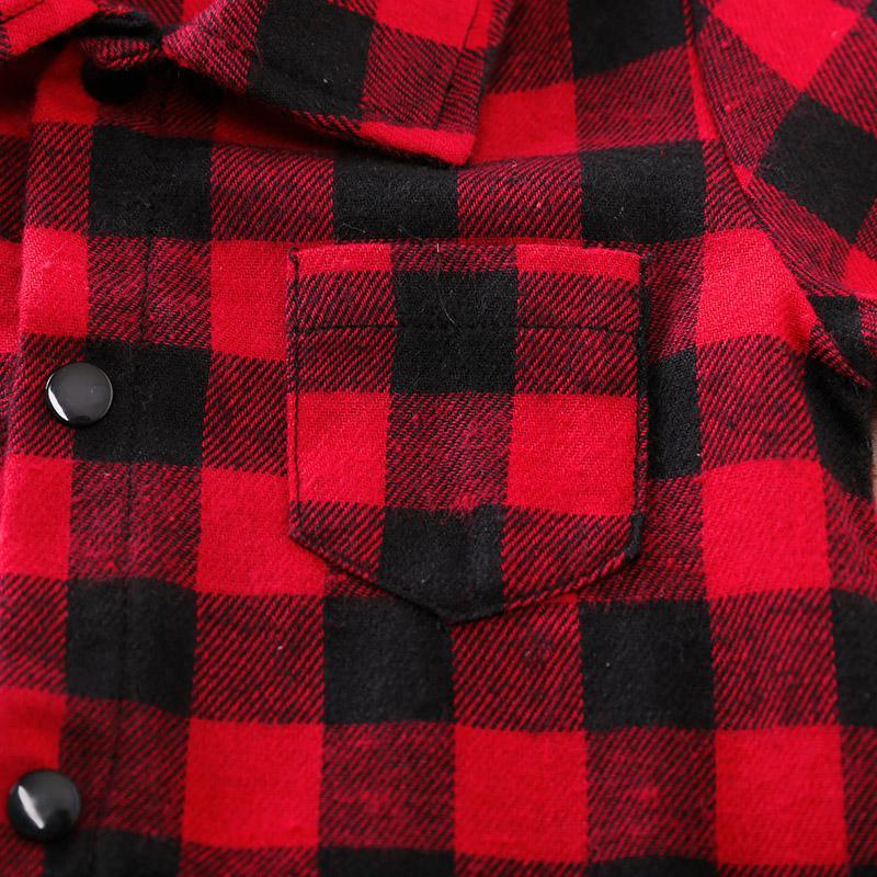 Plaid Bodysuit for Baby Boy Wholesale children's clothing - PrettyKid