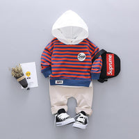 2-piece Striped Hoodie & Pants for Children Boy - PrettyKid