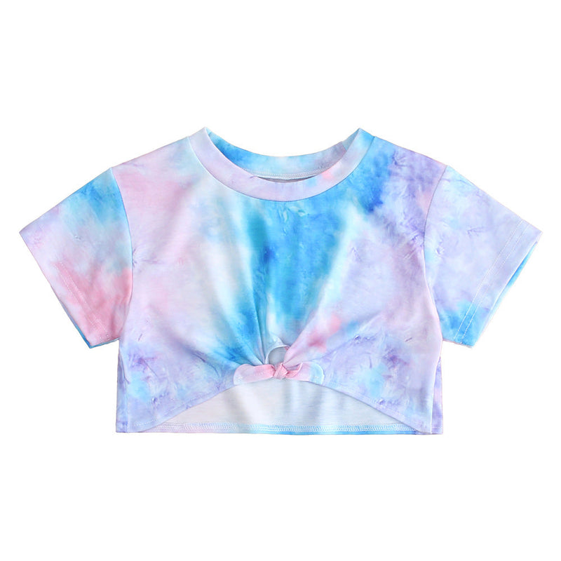 3-7years Toddler Girl T-Shirts Summer 2022 Short Sleeve T-Shirt - PrettyKid