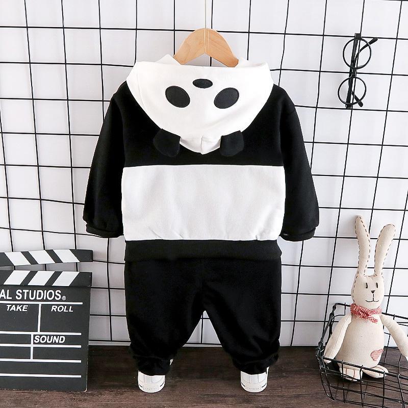 2-piece Panda Pattern Hoodie & Pants for Children Boy - PrettyKid