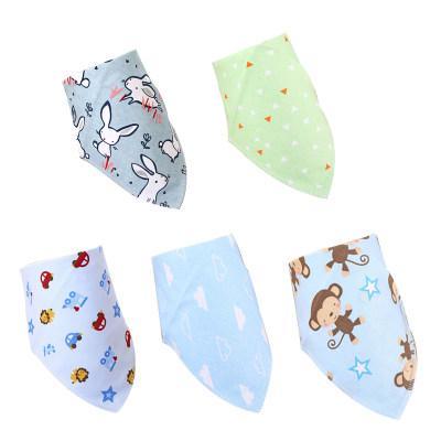 5-piece Cartoon Design Bibs - PrettyKid