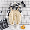 2-piece Striped Hoodie & Braces for Children Boy - PrettyKid