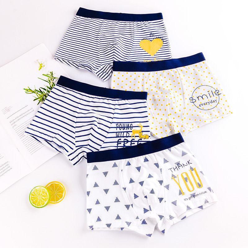 Toddler Boy 4pcs Striped Panties Children's Clothing - PrettyKid