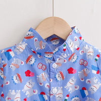 2-piece Cartoon Short Sleeve Shirt & Shorts for Children Boy - PrettyKid