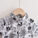 2-piece Boho Print Short Sleeve Shirt & Shorts for Children Boy - PrettyKid