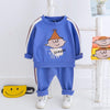 dhgate children's clothing Baby Boy Character Pattern Color-block Top & Pants - PrettyKid