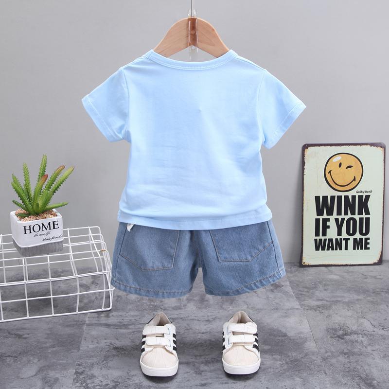 2-piece Dinosaur Pattern T-shirt & Shorts for Children Boy - PrettyKid