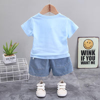 2-piece Dinosaur Pattern T-shirt & Shorts for Children Boy - PrettyKid