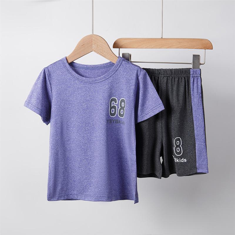 Toddler Boy Solid Color T-shirt & Shorts - PrettyKid