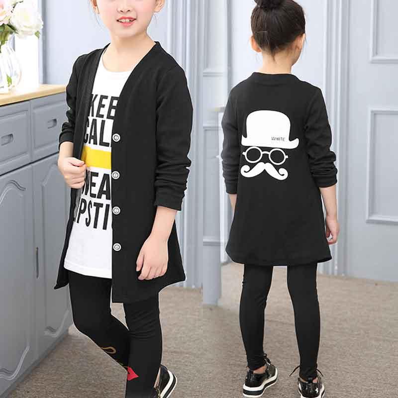 3-piece Coat & Long Sleeve T-shirt & Pants for Girl - PrettyKid