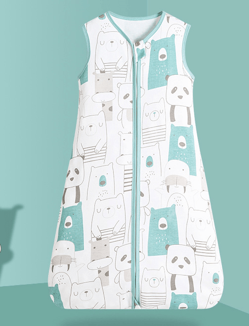 Summer Thin Baby Vest Pajamas Sleeveless Baby Kick Proof Quilt Children's Sleeping Bag - PrettyKid