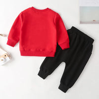 2-piece Bear Pattern Sweatshirt & Pants for Children Boy - PrettyKid