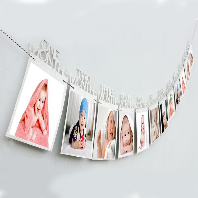 Retro Birthday Party Photos Tag Pull Flag Photo Frame - PrettyKid