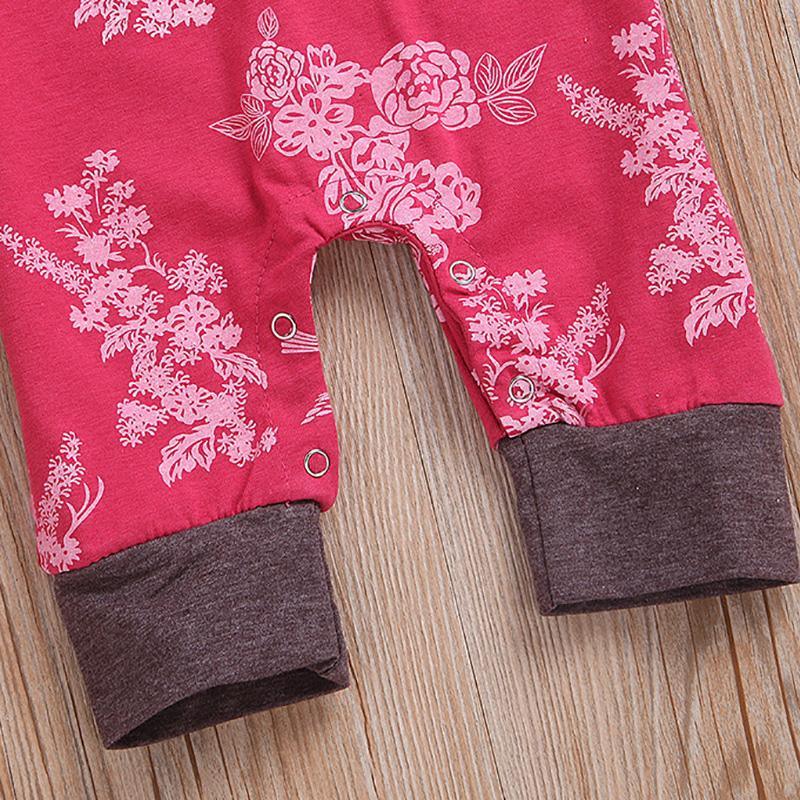 2pcs Floral Fashion Baby Jumpsuits Wholesale children's clothing - PrettyKid