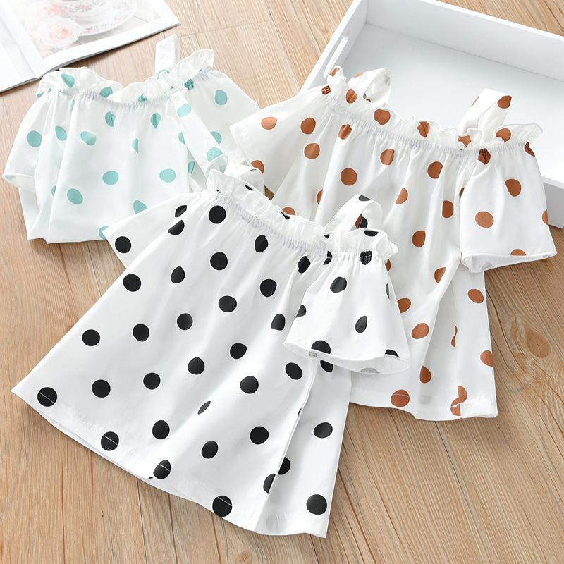 Toddler Girl Polka Dot Sling Top Children's Clothing - PrettyKid