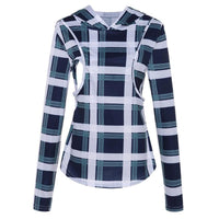 Women Long-Sleeve Plaid Nursing Top - PrettyKid