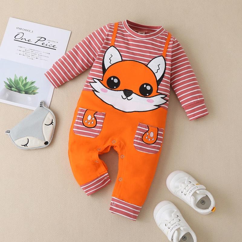 Fox Pattern Jumpsuit for Baby - PrettyKid
