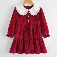 Velvet Dress for Toddler Girl - PrettyKid