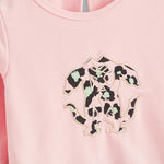 Leopard Print Long-sleeve Dress - PrettyKid