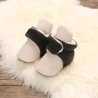 Velcro Design Cotton Fabric Baby Shoes - PrettyKid