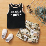 2-piece T-shirt & Camouflage Shorts for Children Boy - PrettyKid