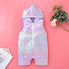 Baby Sleeveless Hooded Half-Zip Sun Protection Romper And Jumpsuit - PrettyKid