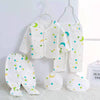 0-24M Smiley Print 5 Piece Monk Clothes Gift Box Baby Outfit Sets Wholesale Baby Clothes - PrettyKid
