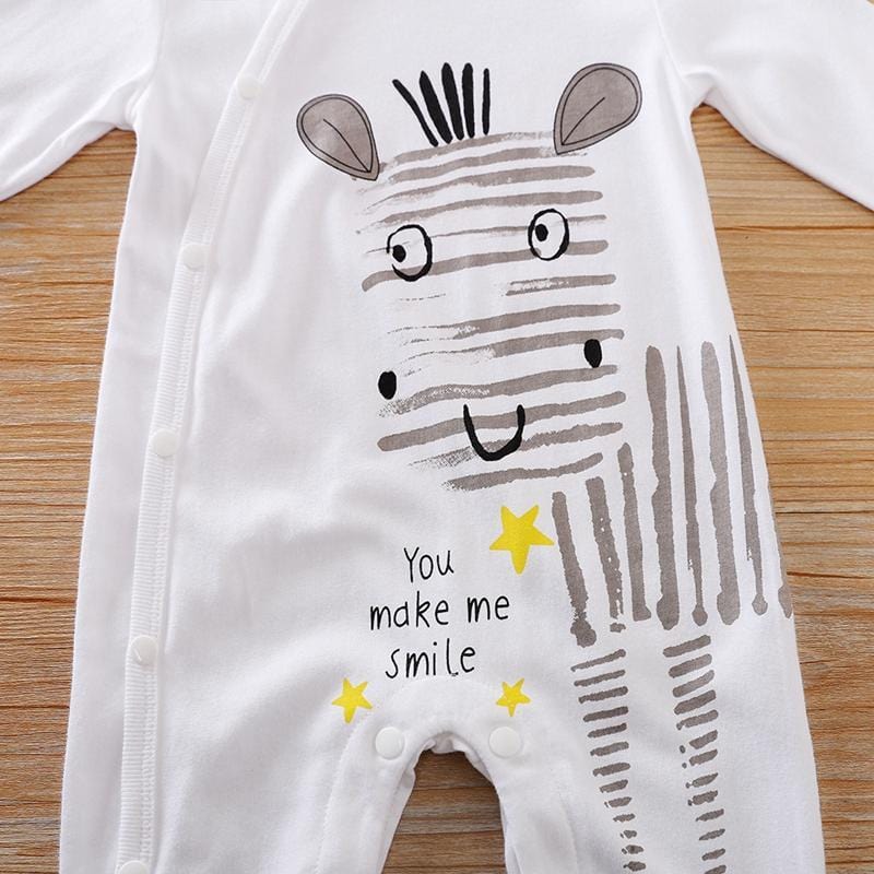 Zebra Stripe Print Jumpsuit for Baby Boy Wholesale children's clothing - PrettyKid