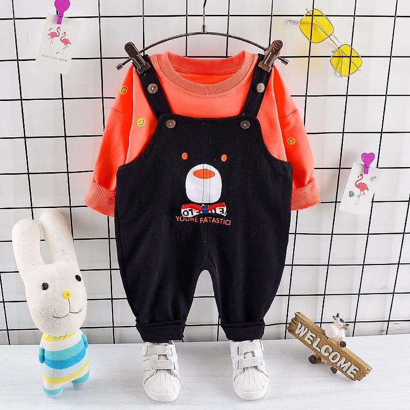 2-piece Sweatshirts & Bear Pattern Pants for Children Boy - PrettyKid