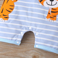 Baby Animal Pattern Summer Bodysuit - PrettyKid