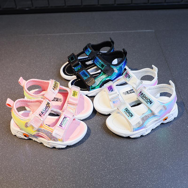 baby infant clothes wholesale Kid Girl's Lettered Pattern Sandals Wholesale - PrettyKid