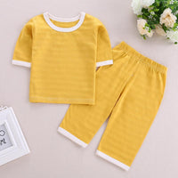 children's boutique clothing suppliers Toddler Boy Color-block Pajamas Top & Capri Pants - PrettyKid