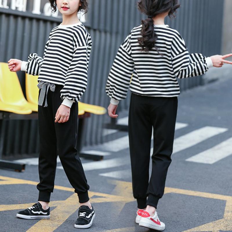 2-piece Striped Sweatshirt & Pants for Girl - PrettyKid