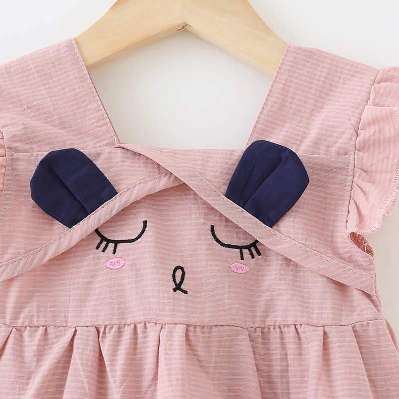 Baby Girl Cat Pattern Dress - PrettyKid