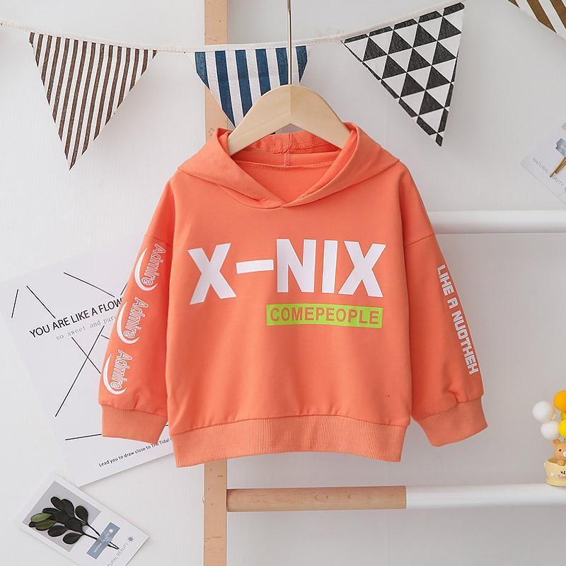 Letter Pattern Hoodie for Children Boy - PrettyKid