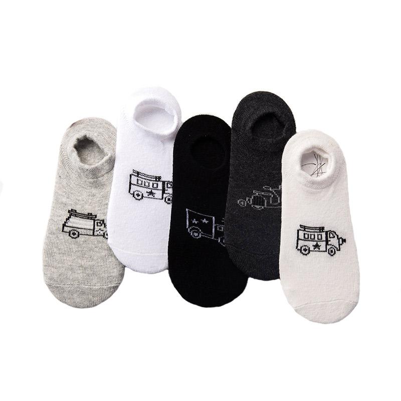 5-piece Cotton Children's Low Cut Socks - PrettyKid