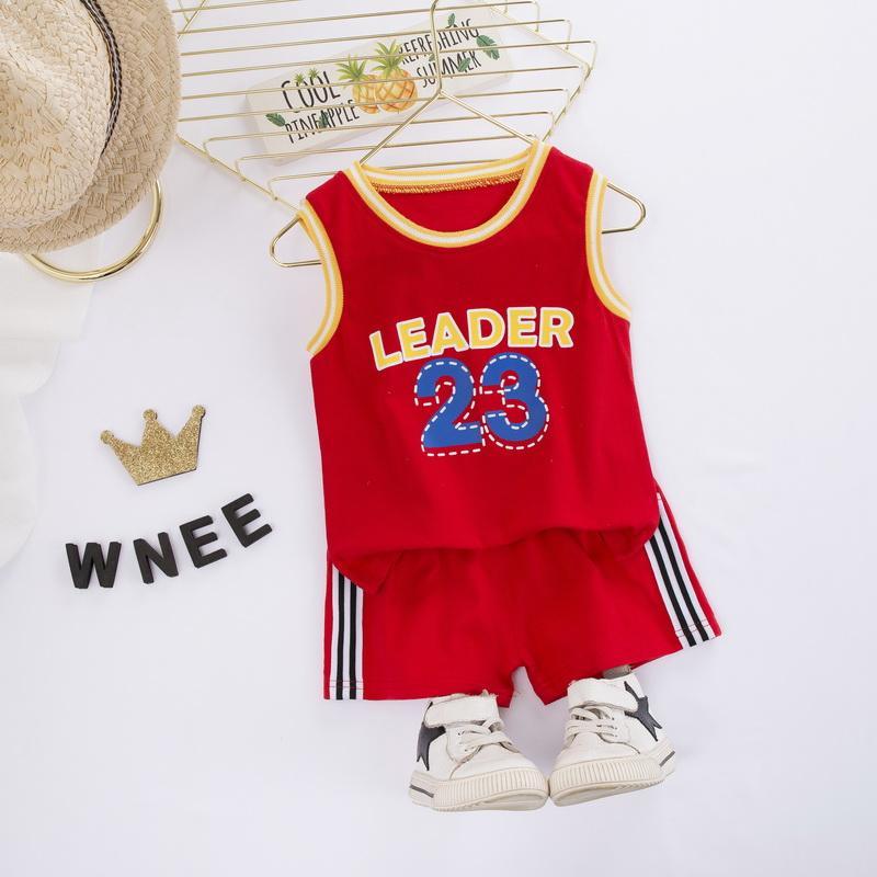 2-piece Numbers Pattern Vest & Shorts for Children Boy - PrettyKid