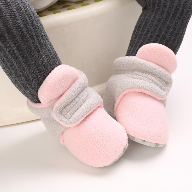 Velcro Design Cotton Fabric Baby Shoes - PrettyKid