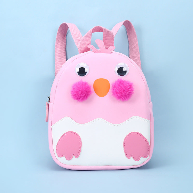 Color Matching Cartoon Cute Plush Chick Wholesale Backpack - PrettyKid