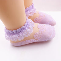 Lace Ruffled Breathable Socks Wholesale children's clothing - PrettyKid