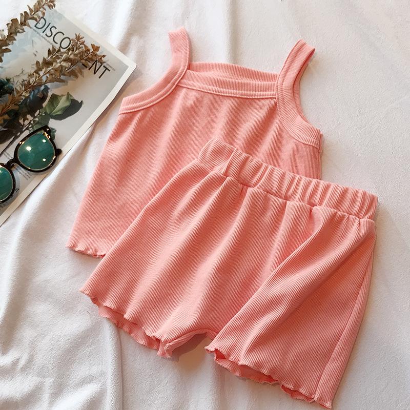 Solid Tank Top and Shorts Set - PrettyKid