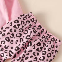 3-piece Leopard Headband & Sweatshirt & Leopard Pants for Baby Girl - PrettyKid