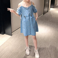 Sling Denim Dress for Girl - PrettyKid