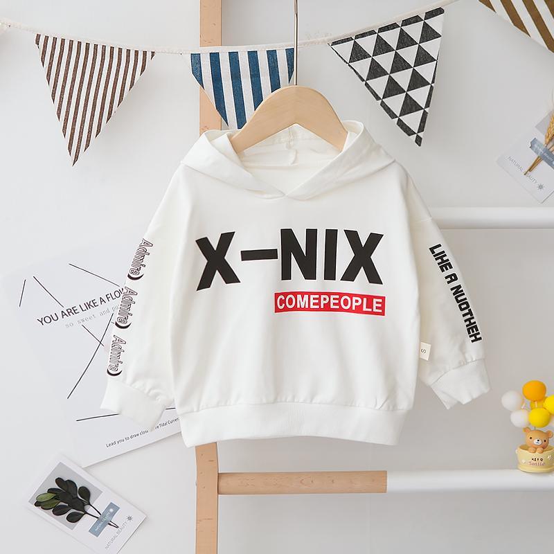 Letter Pattern Hoodie for Children Boy - PrettyKid