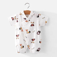 Baby Boy Summer Panda Pattern Bodysuit Wholesale Children's Clothing - PrettyKid