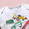 Baby Boy Construction Machinery Pattern Bodysuit Wholesale Children's Clothing - PrettyKid