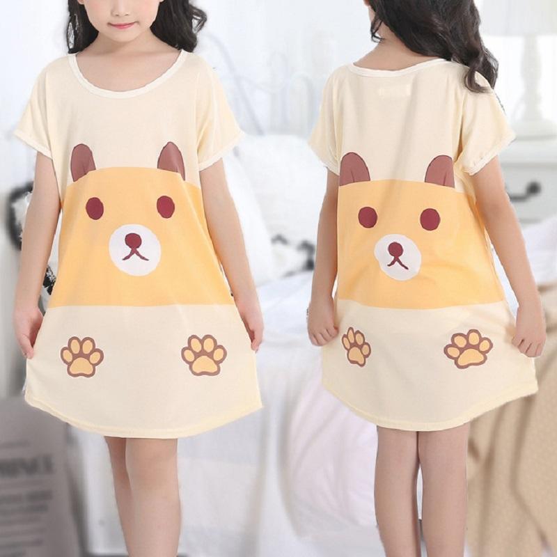 Cartoon Design Pajamas Dress for Girl - PrettyKid