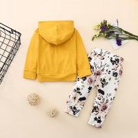 2-piece Floral Printed Hoodie & Pants for Baby Girl - PrettyKid